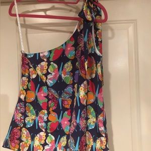 Lilly butterfly 🦋 one-shoulder tank